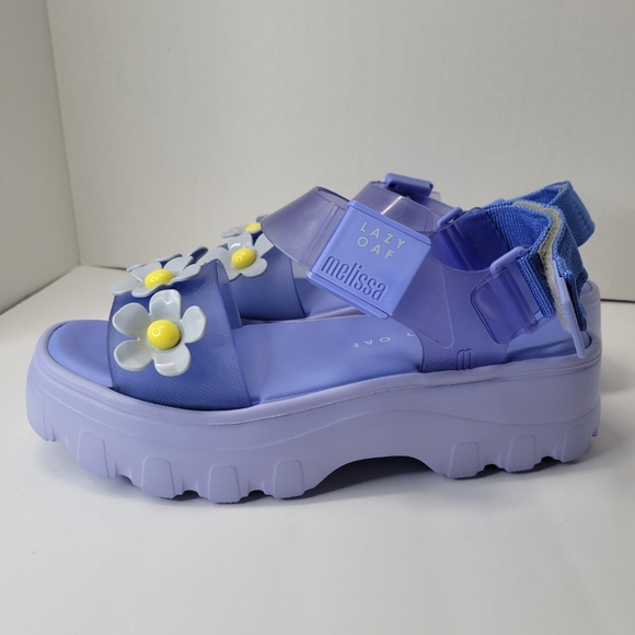 Lazy Oaf x Melissa Blue Kick Off Sandals - Picture 6 of 13